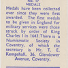 Medals.