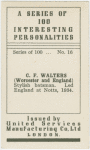 C.F. Walters (Worcester and England).