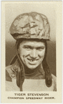 Tiger Stevenson, champion speedway rider.