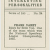 Frank Varey, Belle Vue (Capt.).
