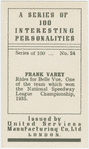 Frank Varey, Belle Vue (Capt.).