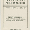 Dicky Smythe, speedway rider.