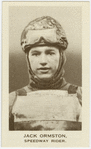 Jack Ormston, speedway rider.