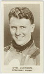 Syd Jackson, speedway rider.