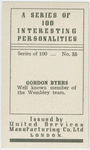 Gordon Byers, speedway rider.
