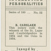 B. Carslake.