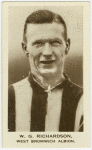 W.G. Richardson.  West Bromwich Albion.