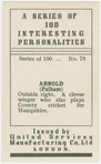 Arnold, Fulham.