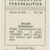 Evans, Tottenham Hotspur.