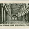 Rom. Interno della Basilica di S. Paolo.