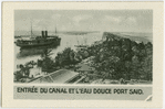 Entrée du Canal et L'eau douce Port Said.