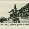 Port Said.  Statue Queen Victoria.