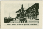 Port Said.  Statue Queen Victoria.