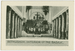 Bethlehem.  Interior of the Basilic