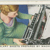 Salary sheets prepared by machine.