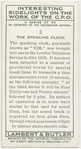 The speaking clock.