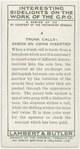 Trunk calls: check on coins inserted.