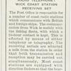 Radio telephone: Wick Coast Station receiving set.