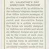 St. Valentine's Day greeting telegram.