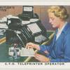 Central telegraph office teleprinter operator.