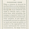Phonogram room.