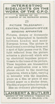 Picture telegraphy: Central Telegraph Office sending apparatus.