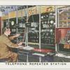 Telephone repeater station.