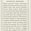 Stamping machine.
