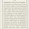 Counter training school.