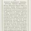 Mount Pleasant parcel office, Indian section.