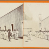 Prisoners in Courtyard of Prison in San Juan, Porto Rico