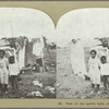 View of the native huts, showing the conditions