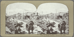 The principal street, where most of the people were killed by falling buildings, showing the ruins
