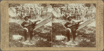 Older man reclining in hammock with stringed instrument