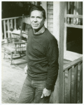 Playwright Bernard Sabath on the set of The Boys in Autumn