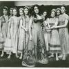 Irene Papas (center) in the stage production Iphigenia in Aulis