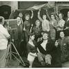 Production still of Joseph Wiseman and cast of The Last Analysis