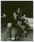 Ellis Rabb, Maureen Anderman, and Peter Coffield in the stage production The Man Who Came to Dinner