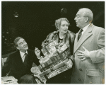 Ellis Rabb, Patricia O'Connell, and Richard Woods in the stage production The Man Who Came to Dinner