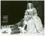 Thomas Gibson and Mia Dillon in the stage production The Miser