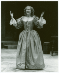 Mia Dillon in the stage production The Miser