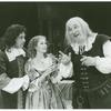 Christian Baskous, Mia Dillon, and Philip Bosco in the stage production The Miser