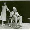 Dorothy McGuire and William Roerick in the stage production The Night of the Iguana