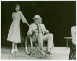 Dorothy McGuire and William Roerick in the stage production The Night of the Iguana