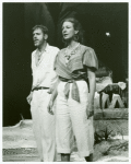 Nicolas Surovy and Jane Alexander in the stage production The Night of the Iguana