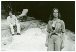 Nicolas Surovy and Jane Alexander in the stage production The Night of the Iguana