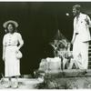 Pamela Payton-Wright (foreground), Nicolas Surovy (foreground), and Jane Alexander (background) in the stage production The Night of the Iguana