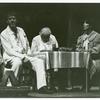 Nicolas Surovy, William LeMassena, and Maria Tucci in the stage production The Night of the Iguana