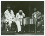 Nicolas Surovy, William LeMassena, and Maria Tucci in the stage production The Night of the Iguana