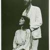 Maria Tucci and Nicolas Surovy in the stage production The Night of the Iguana
